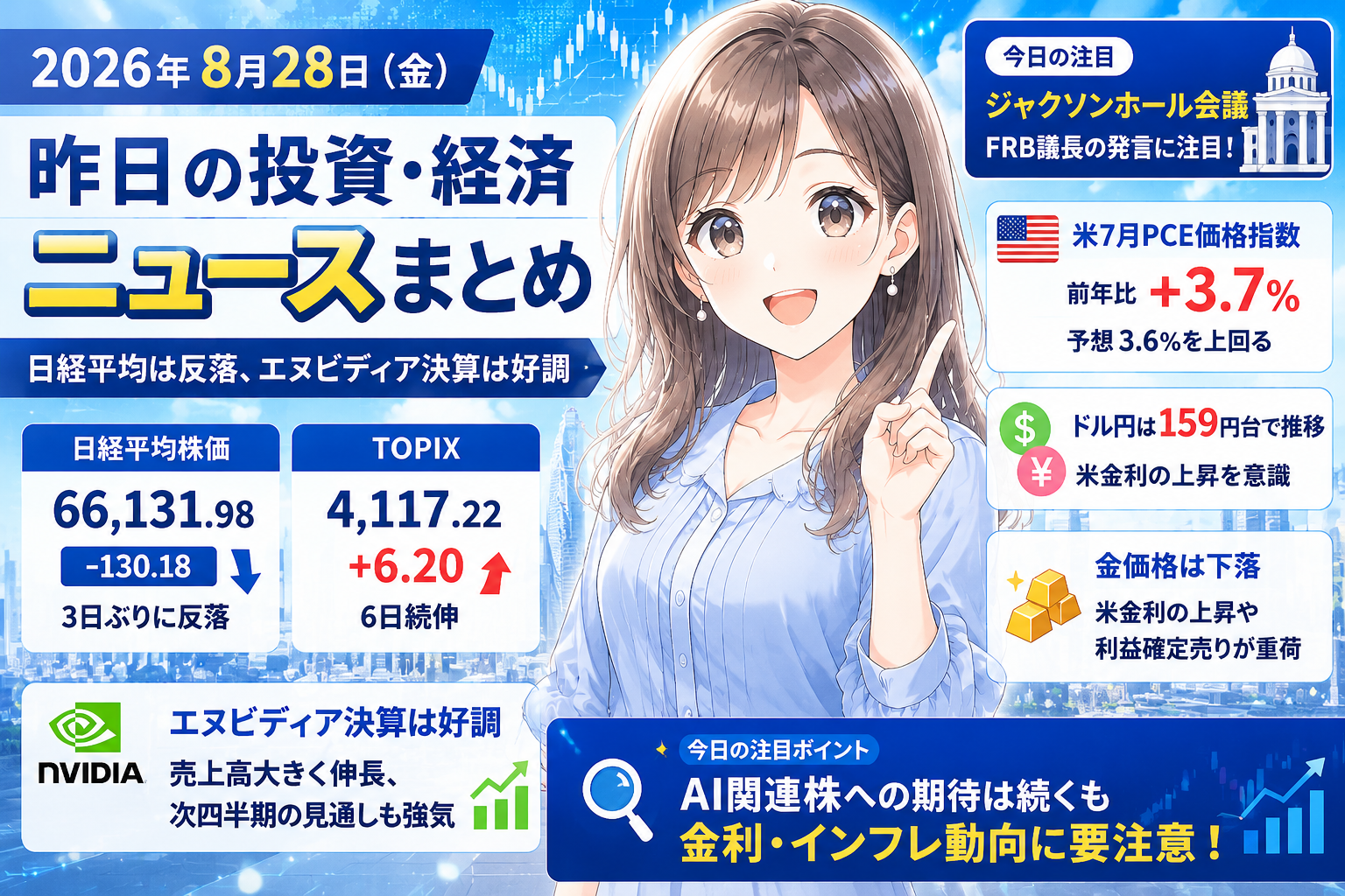 8月28日昨日の投資関連ニュース
