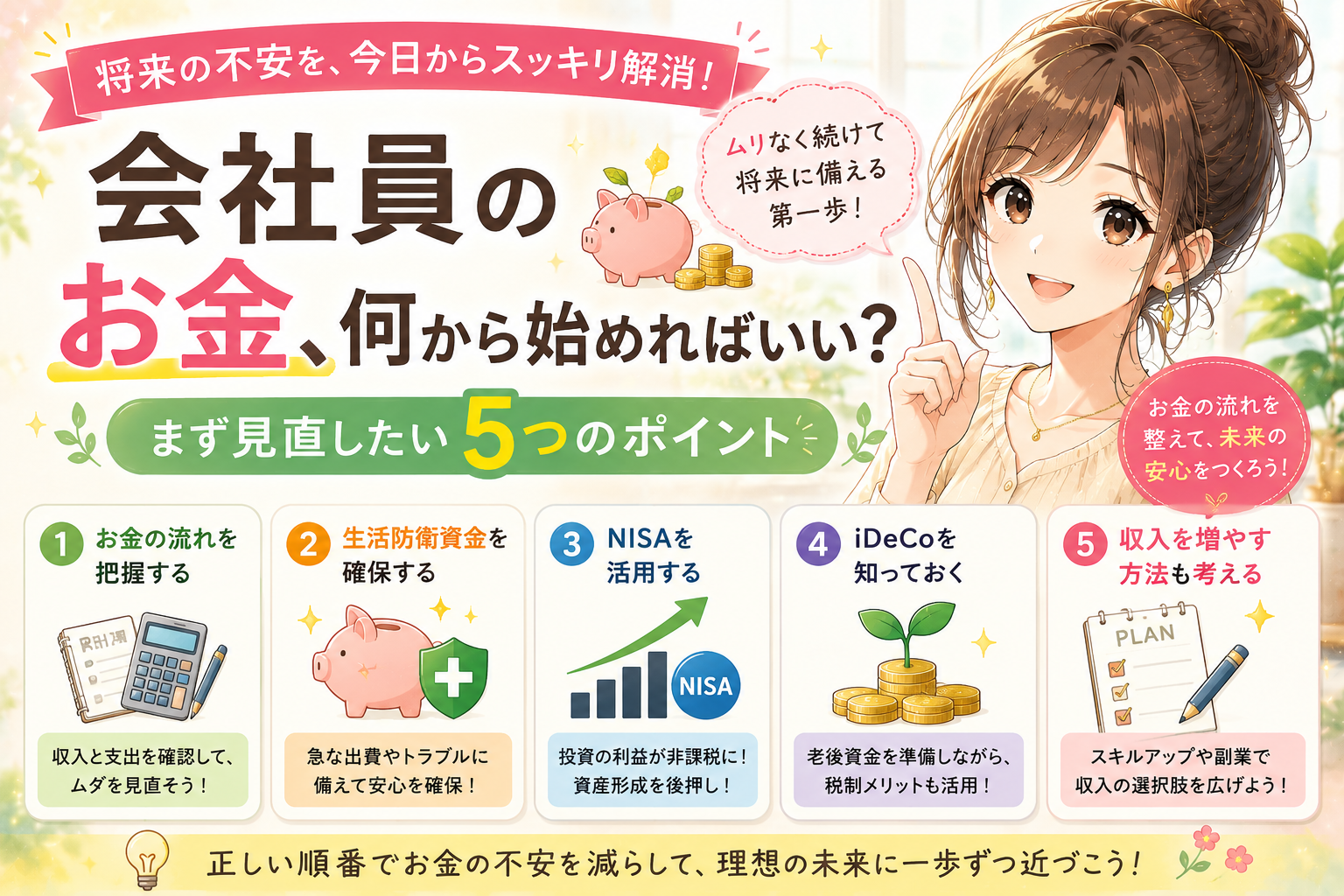 お金の勉強何から始めればいい？