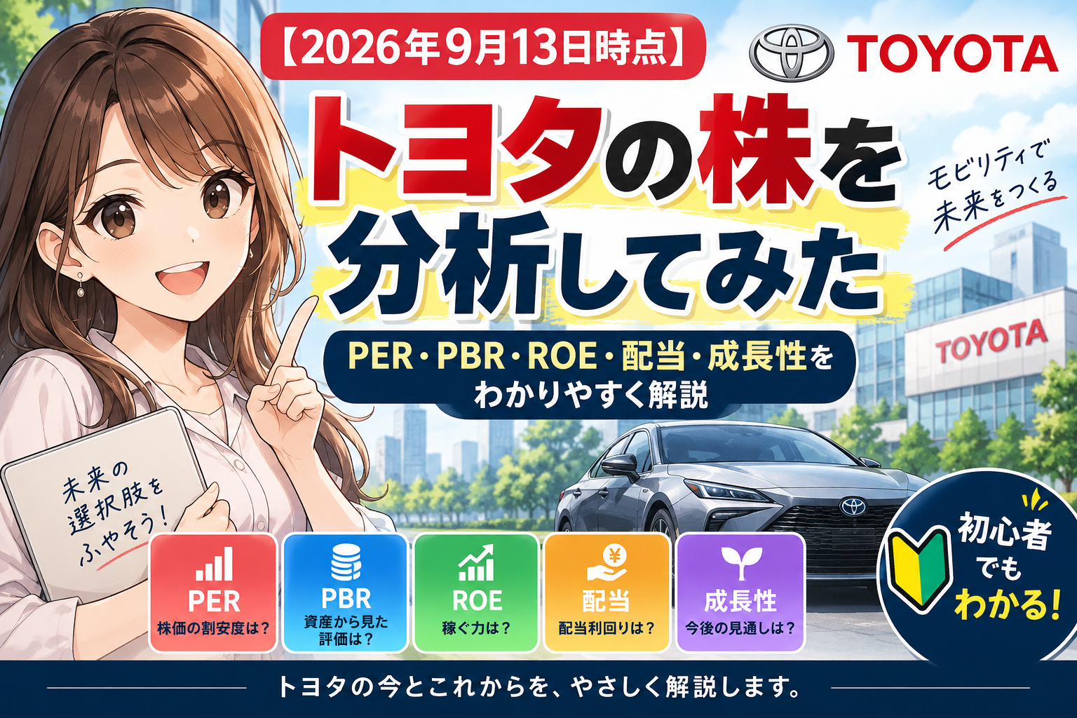 2026/9/13　トヨタ株を分析してみた