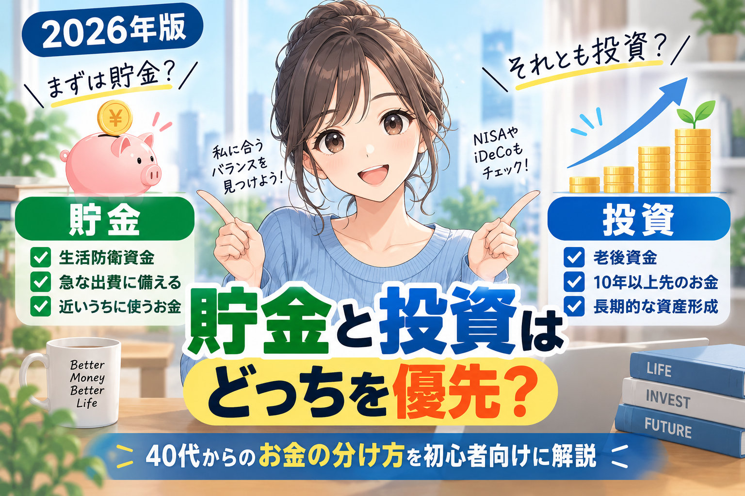 貯金と投資どっちを優先？