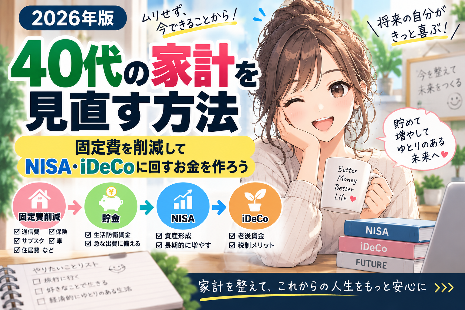 40代の家計を見直す方法