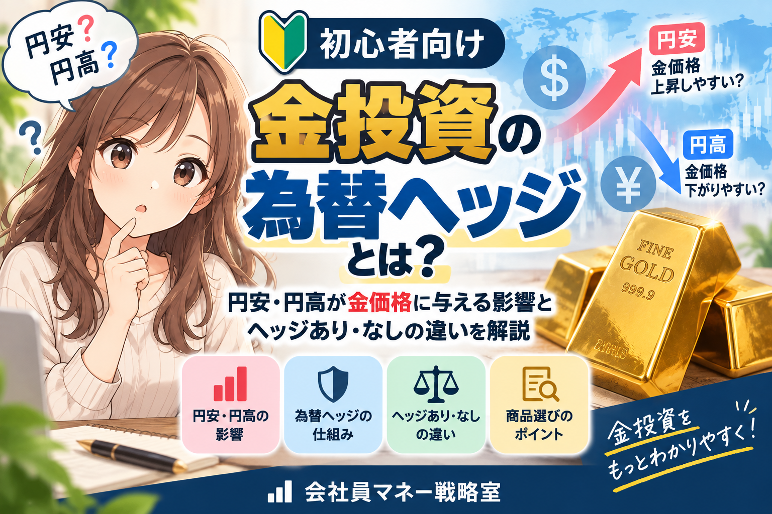 金投資と為替ヘッジの仕組み